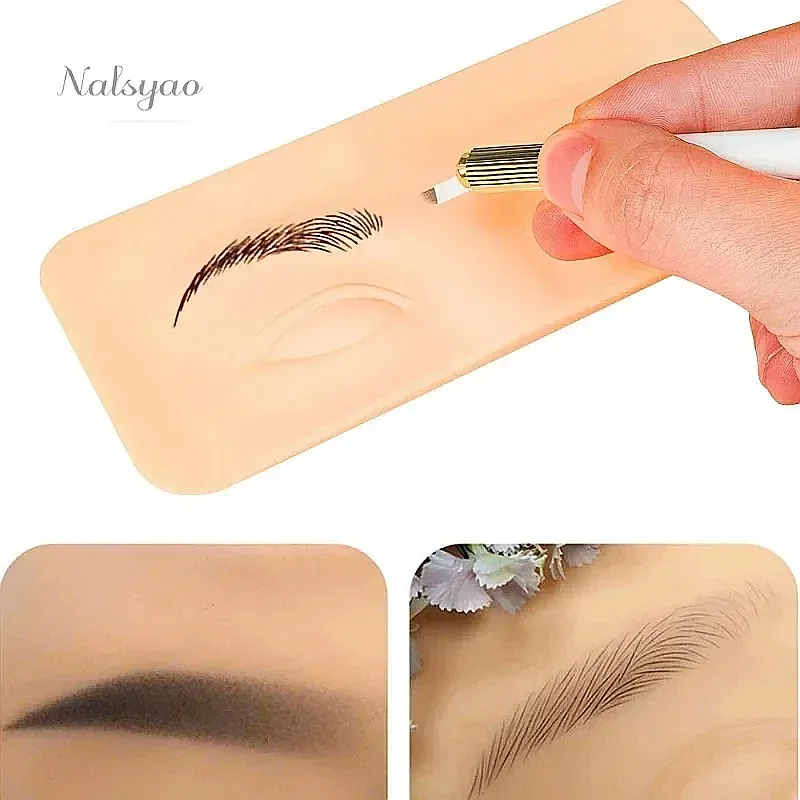 Beauty Makeup Academy - Premium 5D Silikon-Augenbrauen-Tattoo-Übungshaut für Permanent-Make-up-Trainingsbrett, Beauty-Akademie-Werkzeug